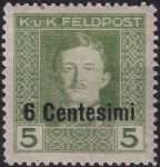 Obrázek k výrobku 54999 - 1918, Rakousko-uherská polní pošta (vydání pro Itálii), 03, Výplatní známka ✶✶