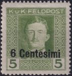 Obrázek k výrobku 55010 - 1918, Rakousko-uherská polní pošta (vydání pro Itálii), 03, Výplatní známka ✶