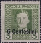 Obrázek k výrobku 55011 - 1918, Rakousko-uherská polní pošta (vydání pro Itálii), 04, Výplatní známka ✶