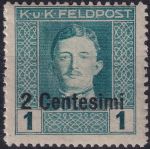 Obrázek k výrobku 55014 - 1918, Rakousko-uherská polní pošta (vydání pro Itálii), 01VV, Výplatní známka ✶
