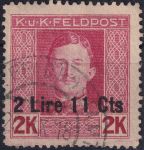 Obrázek k výrobku 55043 - 1918, Rakousko-uherská polní pošta (vydání pro Itálii), 14, Výplatní známka ⊙