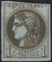 1870/1871, Francie, 0036, Výplatní známka: Ceres (✶)
