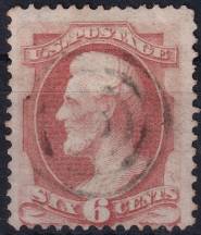 1870, USA, 0039IIvb, Výplatní známka: Prezidenti a politici - Abraham Lincoln ⊙