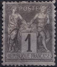 1877, Francie, 0068, Výplatní známka: Alegorie ✶