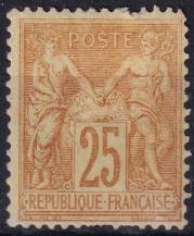 1879, Francie, 0078, Výplatní známka: Alegorie ✶