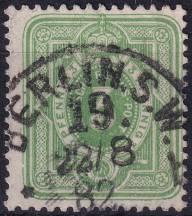 1880, Německá říše, 039b, Výplatní známka: Číslice ⊙  