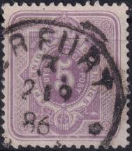 1880, Německá říše, 040, Výplatní známka: Číslice ⊙  