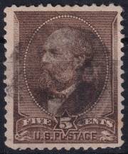 1882, USA, 0051c, Výplatní známka: Prezidenti - James A. Garfield ⊙