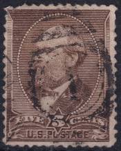 1882, USA, 0051c, Výplatní známka: Prezidenti - James A. Garfield ⊙