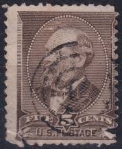 1882, USA, 0051c, Výplatní známka: Prezidenti - James A. Garfield ⊙