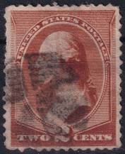 1883, USA, 0049b, Výplatní známka: Prezidenti - George Washington ⊙