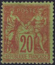 1884, Francie, 0079, Výplatní známka: Alegorie ✶