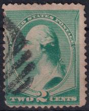 1887, USA, 0054, Výplatní známka: Prezidenti a politici - George Washington ⊙