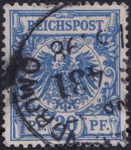 1889, Německá říše, 048d, Výplatní známka: Říšský orel v kruhu ⊙