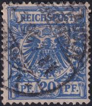 1889, Německá říše, 048d, Výplatní známka: Říšský orel v kruhu ⊙