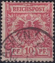 1890/1895, Německá říše, 047b, Výplatní známka: Říšský orel v kruhu ⊙