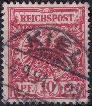 1890/1895, Německá říše, 047b, Výplatní známka: Říšský orel v kruhu ⊙