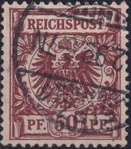 1890/1900, Německá říše, 050d, Výplatní známka: Říšský orel v kruhu ⊙  