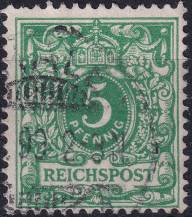 1891/1900, Německá říše, 046c, Výplatní známka: Koruna a číslice v perlovém oválu ⊙