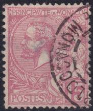 1891, Monako, 0015, Výplatní: kníže Albert I. ⊙