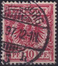 1893/1894, Německá říše, 047ca, Výplatní známka: Říšský orel v kruhu ⊙  