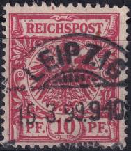 1893/1900, Německá říše, 047da, Výplatní známka: Říšský orel v kruhu ⊙  