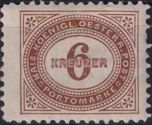 1895, Rakousko (Císařství 1867-1918), DL005EP, Doplatní známka: Číslice v šikmém oválu ✶