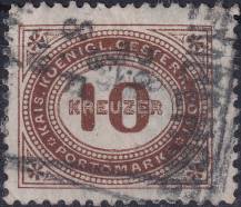 1894, Rakousko (Císařství 1867-1918), DL007F, Doplatní známka: Číslice v šikmém oválu ⊙