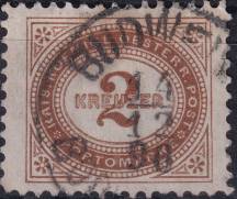 1895, Rakousko (Císařství 1867-1918), DL002E, Doplatní známka: Číslice v šikmém oválu ⊙