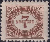 1895, Rakousko (Císařství 1867-1918), DL006A, Doplatní známka: Číslice v šikmém oválu ✶