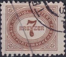 1895, Rakousko (Císařství 1867-1918), DL006A, Doplatní známka: Číslice v šikmém oválu ⊙