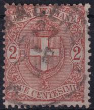 1896, Itálie, 0072, Výplatní známka: Znak ⊙