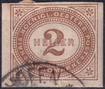 1899, Rakousko (Císařství 1867-1918), DL011xX, Doplatní známka: Číslice v šikmém oválu ⊙