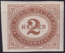 1899, Rakousko (Císařství 1867-1918), DL011xX, Doplatní známka: Číslice v šikmém oválu ✶