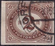 1899, Rakousko (Císařství 1867-1918), DL011yX, Doplatní známka: Číslice v šikmém oválu ⊙