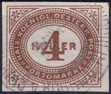 1899, Rakousko (Císařství 1867-1918), DL013xX, Doplatní známka: Číslice v šikmém oválu ⊙