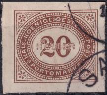 1899, Rakousko (Císařství 1867-1918), DL019xX, Doplatní známka: Číslice v šikmém oválu ⊙