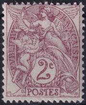 1900, Francie, 0087xa, Výplatní známka: Alegorie ✶✶