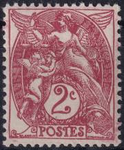 1900, Francie, 0087xb, Výplatní známka: Alegorie ✶✶