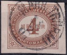 1899, Rakousko (Císařství 1867-1918), DL013xX, Doplatní známka: Číslice v šikmém oválu ⊙