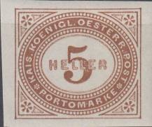 1900, Rakousko (Císařství 1867-1918), DL014xX, Doplatní známka: Číslice v oválu ✶