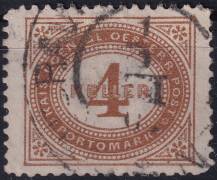 1900, Rakousko (Císařství 1867-1918), DL025D, Doplatní známka: Číslice v šikmém oválu ⊙