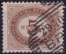 1900, Rakousko (Císařství 1867-1918), DL026A, Doplatní známka: Číslice v šikmém oválu ⊙