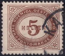 1900, Rakousko (Císařství 1867-1918), DL026B, Doplatní známka: Číslice v šikmém oválu ⊙