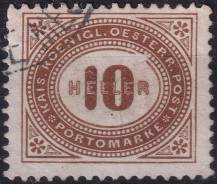 1900, Rakousko (Císařství 1867-1918), DL028A, Doplatní známka: Číslice v šikmém oválu ⊙