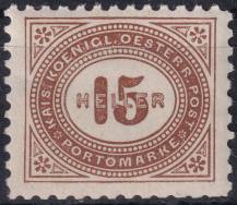 1900, Rakousko (Císařství 1867-1918), DL030C, Doplatní známka: Číslice v šikmém oválu ✶✶