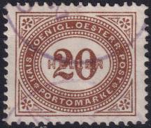 1900, Rakousko (Císařství 1867-1918), DL031A, Doplatní známka: Číslice v šikmém oválu ⊙