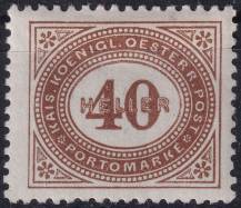 1900, Rakousko (Císařství 1867-1918), DL032A, Doplatní známka: Číslice v šikmém oválu ✶