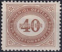 1900, Rakousko (Císařství 1867-1918), DL032D, Doplatní známka: Číslice v šikmém oválu ✶