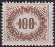 1900, Rakousko (Císařství 1867-1918), DL033A, Doplatní známka: Číslice v šikmém oválu ✶